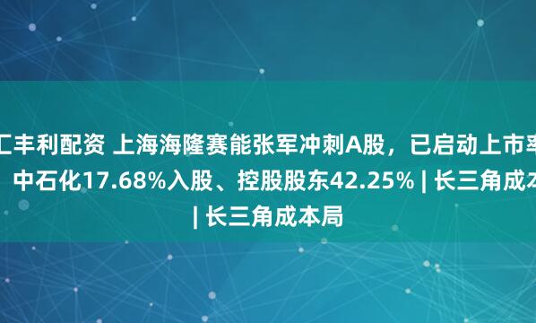 汇丰利配资 上海海隆赛能张军冲刺A股，已启动上市率领，中石化17.68%入股、控股股东42.25% | 长三角成本局