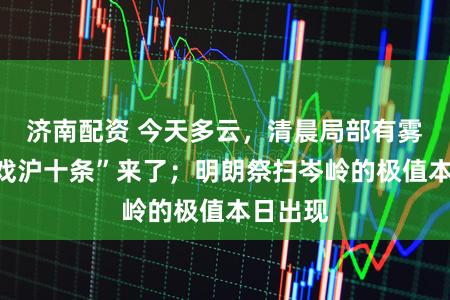 济南配资 今天多云，清晨局部有雾；“游戏沪十条”来了；明朗祭扫岑岭的极值本日出现