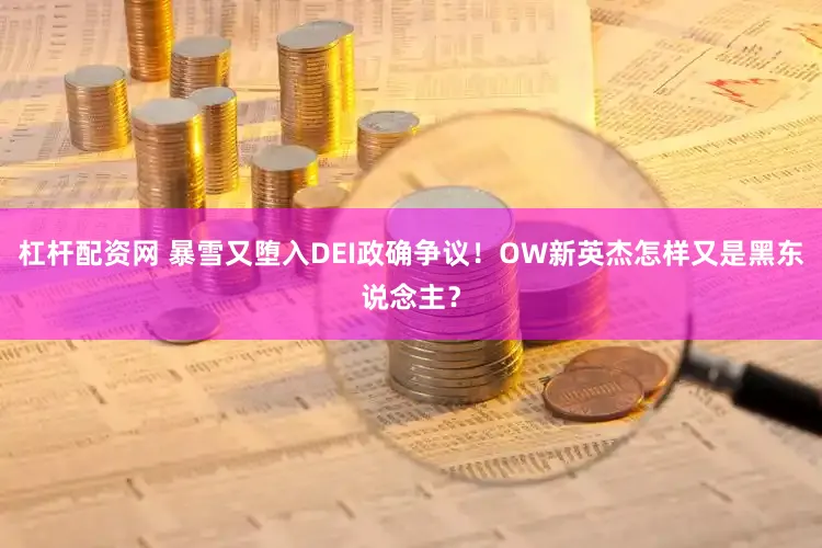 杠杆配资网 暴雪又堕入DEI政确争议!OW新英杰怎样又是黑东说念主?